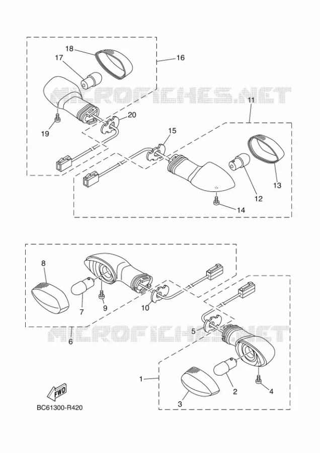 KNIPPERLICHT Yamaha MOTO 700 2018 TRACER  MTT690-A