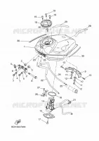 BENZINE TANK voor Yamaha TRACER 700 ABS 35KW A2 2018