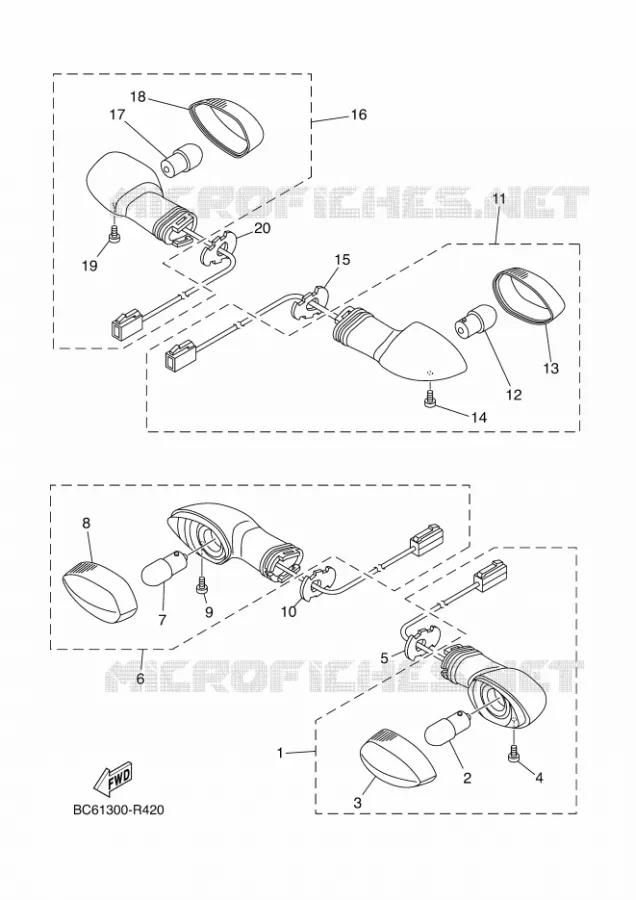 KNIPPERLICHT Yamaha MOTO 700 2018 TRACER 35KW  MTT690-U