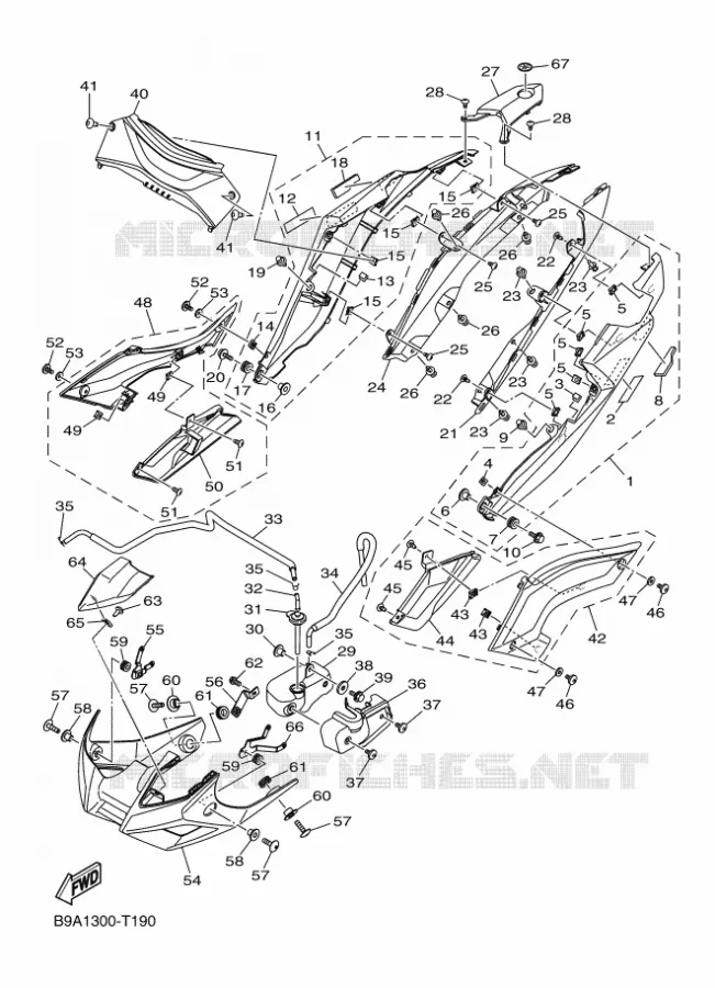 ZIJKUIPDEEL Yamaha MOTO 250 2018 MT  MTN250-A