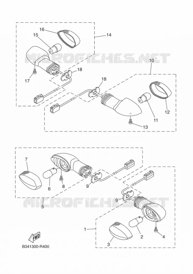 KNIPPERLICHT Yamaha MOTO 700 2018 XSR  MTM690