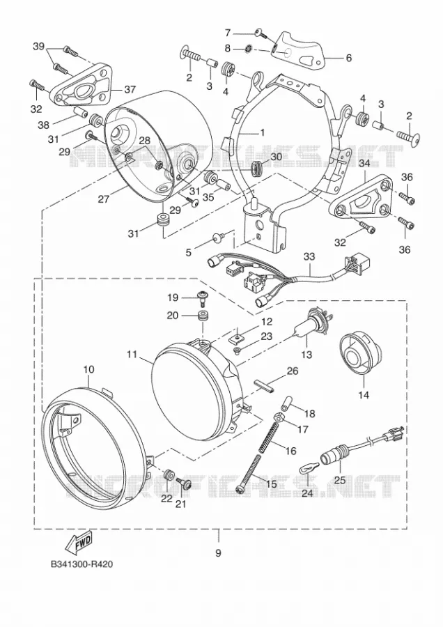 KOPLAMP Yamaha MOTO 700 2018 XSR  MTM690