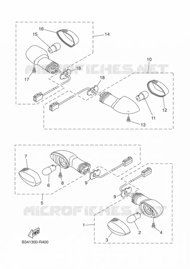 KNIPPERLICHT Yamaha MOTO 700 2018 XSR  MTM690