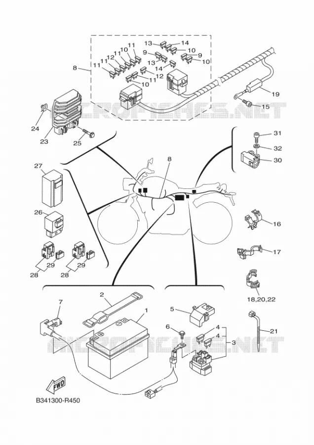 ELECTRISCH 1 Yamaha MOTO 700 2018 XSR 35KW  MTM690-U