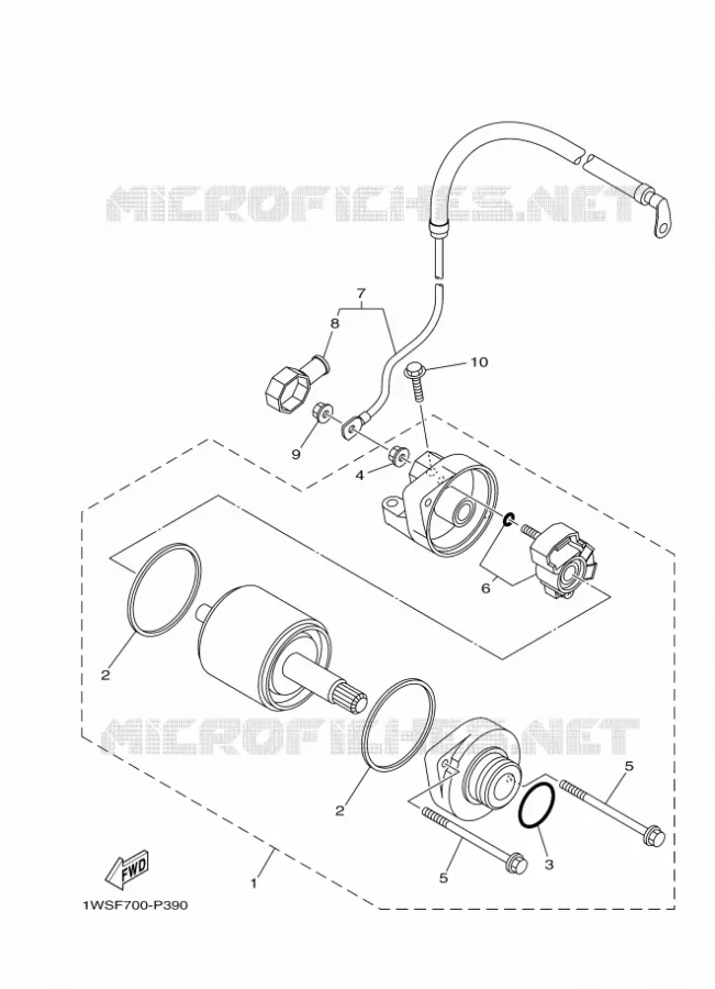 STARTMOTOR Yamaha MOTO 700 2018 MT  MTN690-A