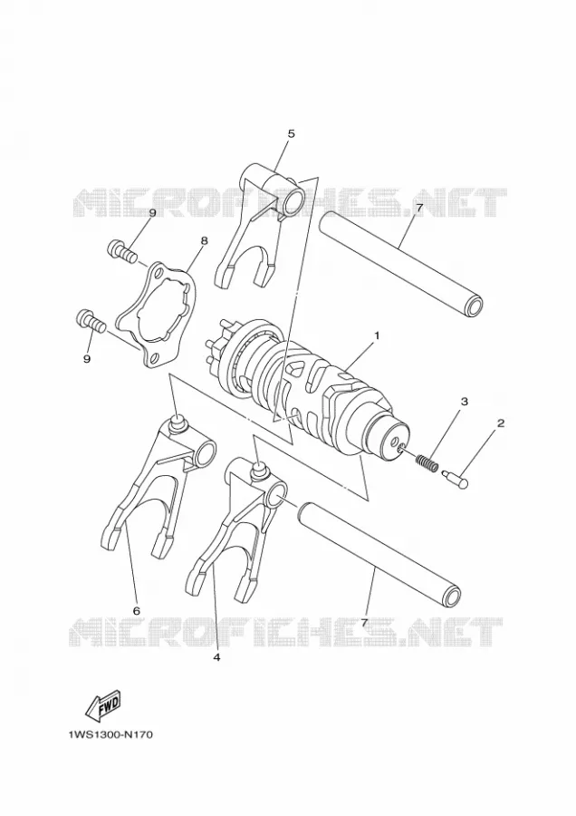 SCHAKELWALS Yamaha MOTO 700 2018 MT  MTN690-A