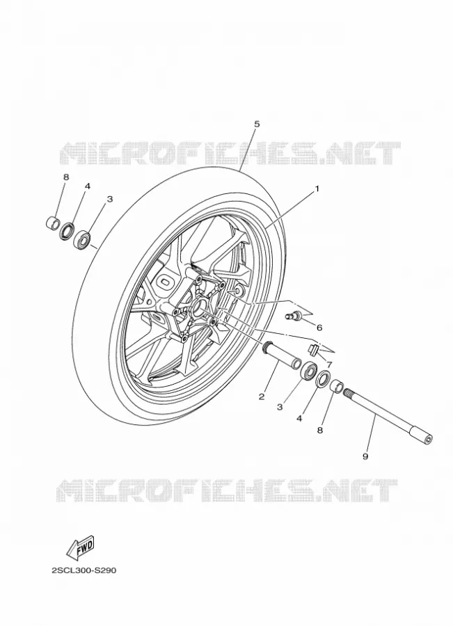 VOORWIEL Yamaha MOTO 900 2018 TRACER  MTT850