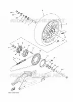 ACHTERWIEL voor Yamaha TRACER 900 2018