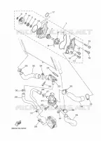 WATERPOMP / SLANGEN voor Yamaha TRACER 900 2018