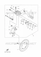 REMKLAUW ACHTER voor Yamaha MT-10 2018