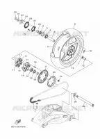 ACHTERWIEL voor Yamaha MT-10 2018