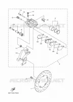 REMKLAUW ACHTER voor Yamaha MT-10 2018