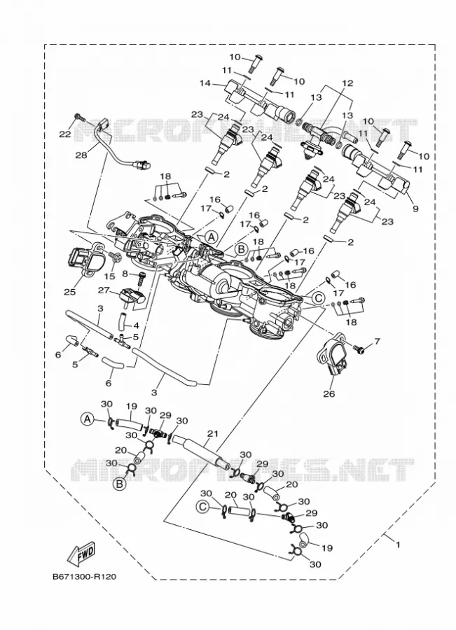INLAAT 2 Yamaha MOTO 1000 2018 MT  MTN1000