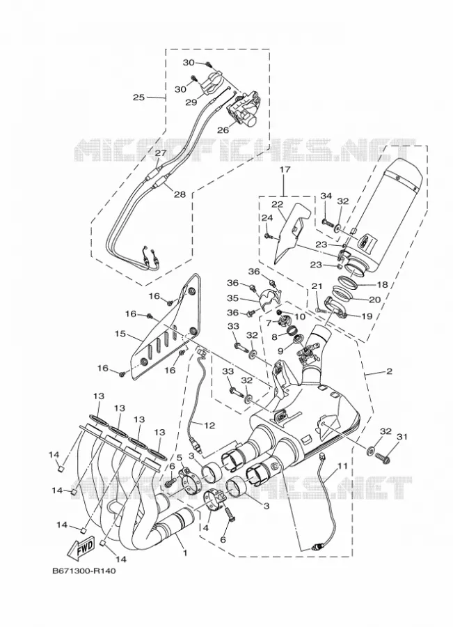 UITLAAT Yamaha MOTO 1000 2018 MT  MTN1000