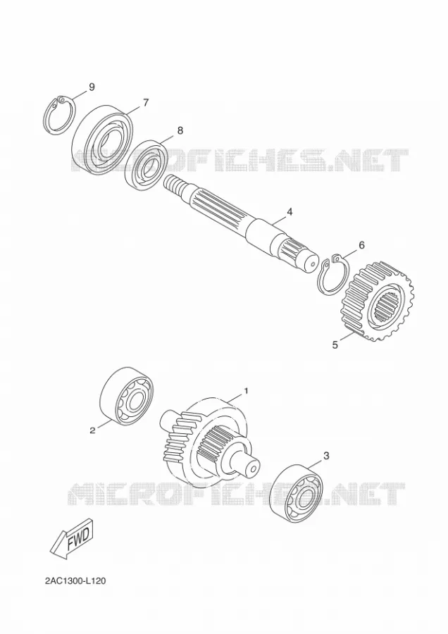 TRANSMISSIE Yamaha SCOOTER 50 2012 NEOS 4  YN50F