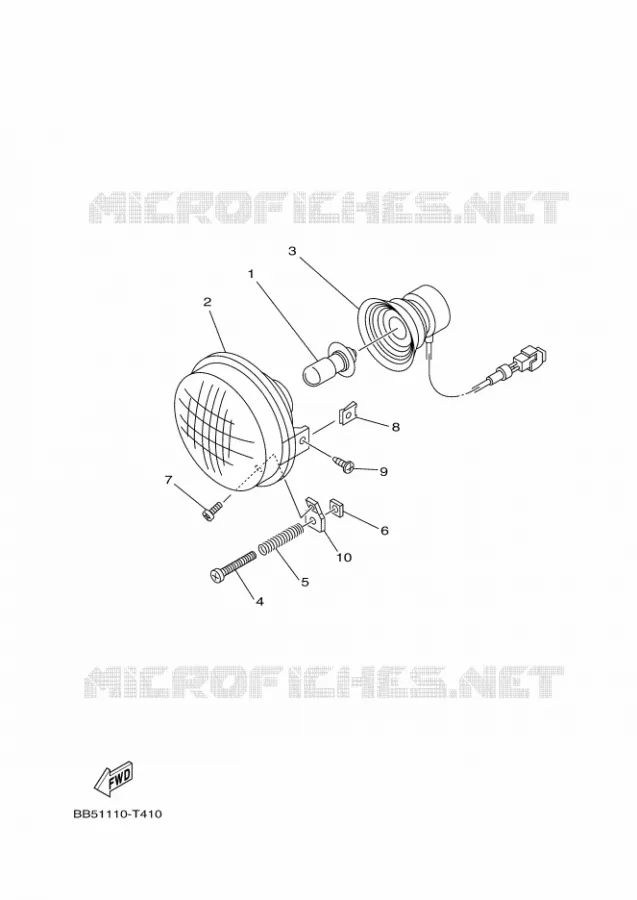 KOPLAMP Yamaha QUAD 450 2018 KODIAK  YFM450FWBD