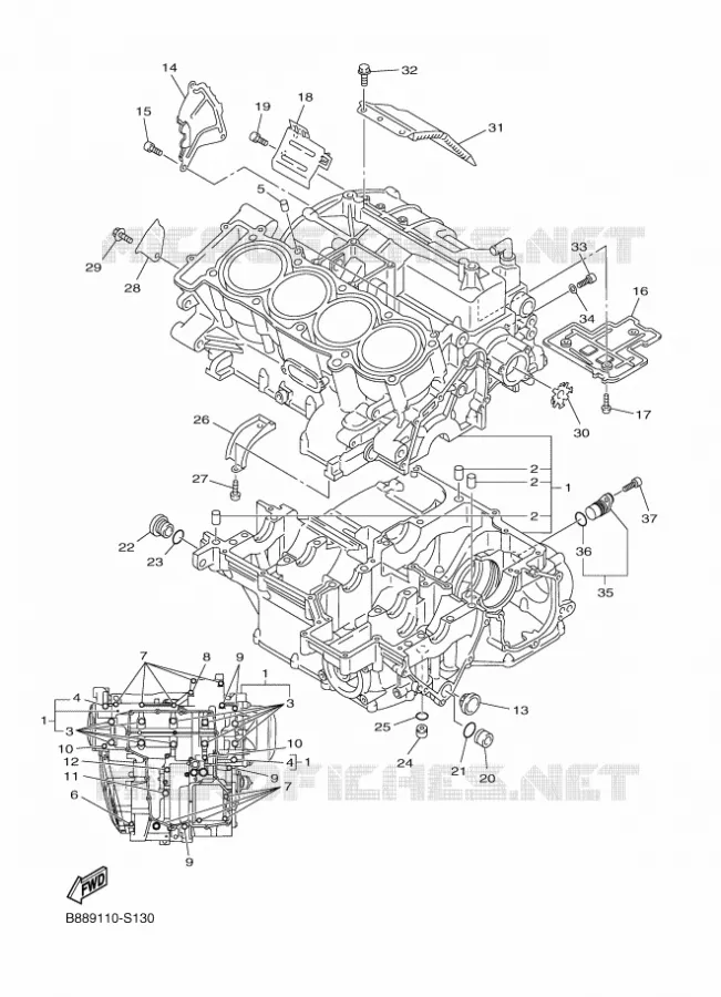 CARTERDELEN Yamaha MOTO 1300 2018 FJR  FJR1300-A