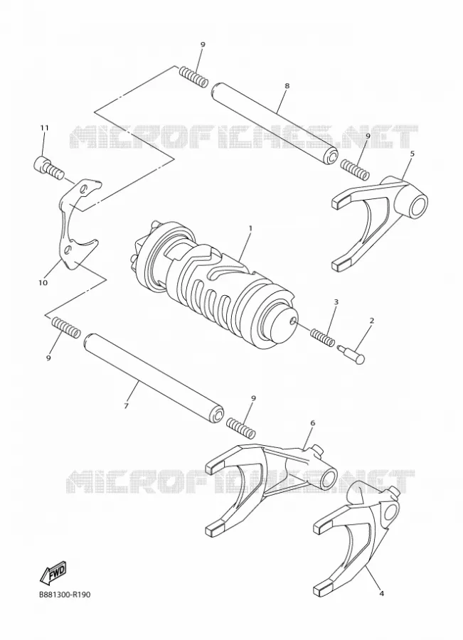 SCHAKELWALS Yamaha MOTO 1300 2018 FJR  FJR1300-A