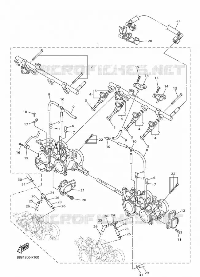 INLAAT 2 Yamaha MOTO 1300 2018 FJR  FJR1300-A