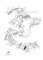 BENZINE TANK 2 voor Yamaha MT-07 ABS 35KW A2 2018