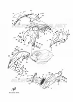 FUEL TANK 2 voor Yamaha MT-07 ABS 35KW A2 2018