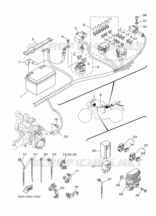 ELECTRISCH 1 Yamaha MOTO 700 2018 MT 35KW  MTN690-U