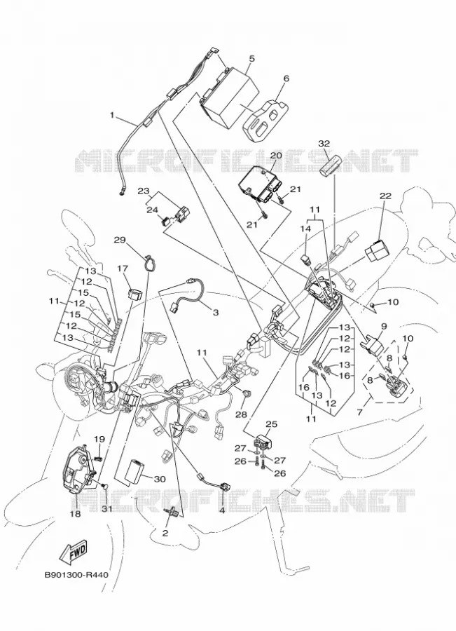 ELECTRISCH 1 Yamaha MOTO 900 2018 XSR  MTM850