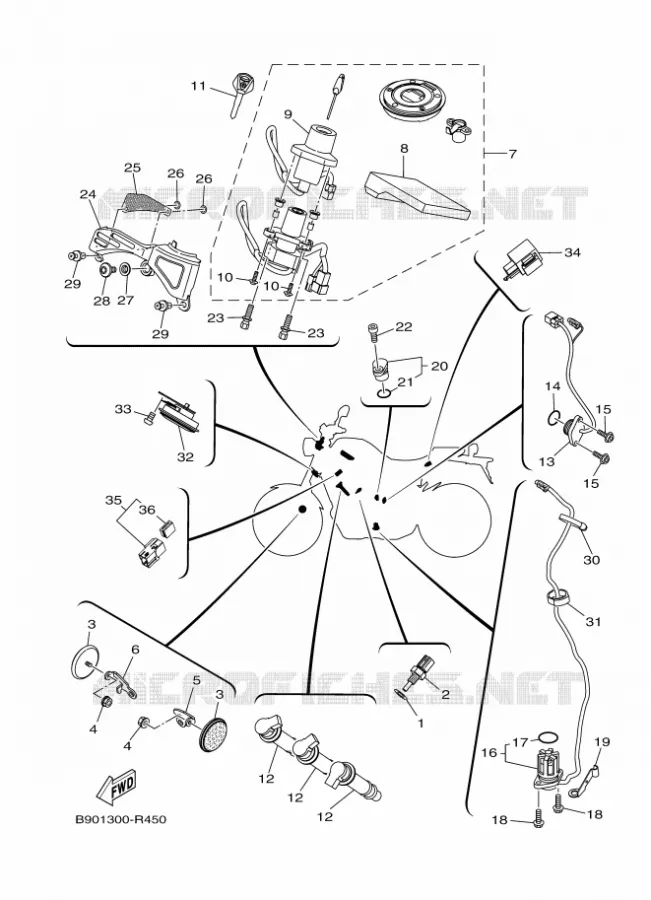 ELECTRISCH 2 Yamaha MOTO 900 2018 XSR  MTM850