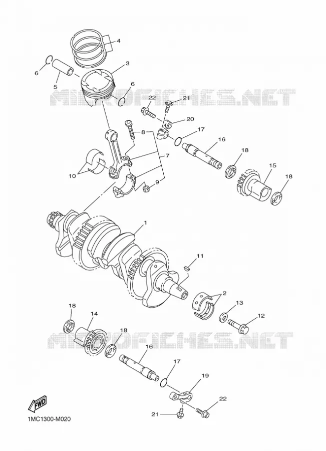 KRUKAS / ZUIGER Yamaha MOTO 1300 2018 FJR AS  FJR1300-AS