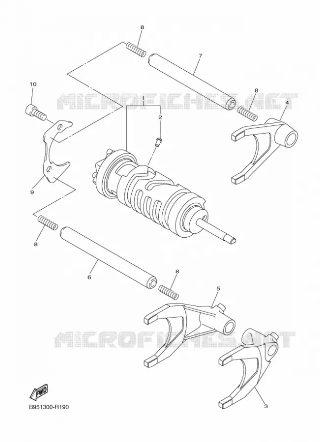 SCHAKELWALS / VORKEN Yamaha MOTO 1300 2018 FJR AS  FJR1300-AS