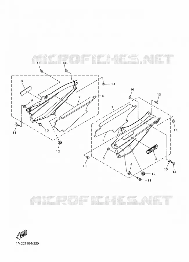 ZIJKUIPDEEL Yamaha MOTO 1300 2018 FJR AS  FJR1300-AS