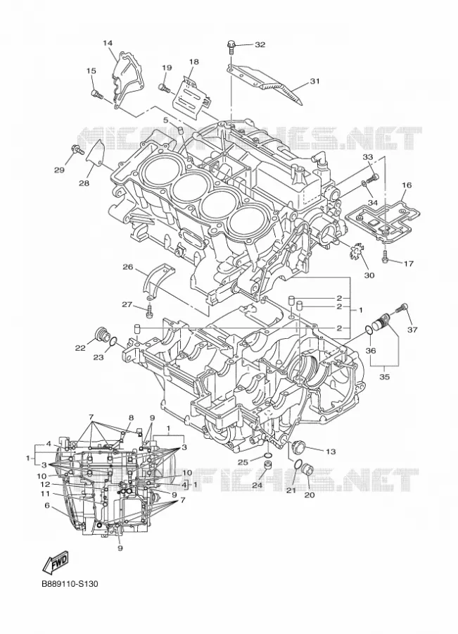 CARTERDELEN Yamaha MOTO 1300 2018 FJR AE  FJR1300-AE