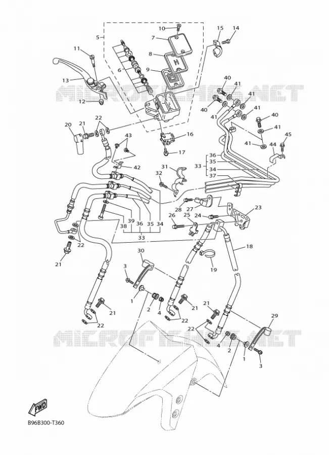 REMPOMP VOOR Yamaha MOTO 1300 2018 FJR AE  FJR1300-AE