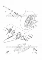 ACHTERWIEL voor Yamaha TRACER 700 ABS 35KW A2 2018