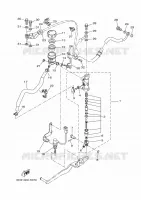 REMPOMP ACHTER voor Yamaha TRACER 700 ABS 35KW A2 2018