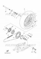 ACHTERWIEL voor Yamaha TRACER 700 ABS 35KW A2 2018