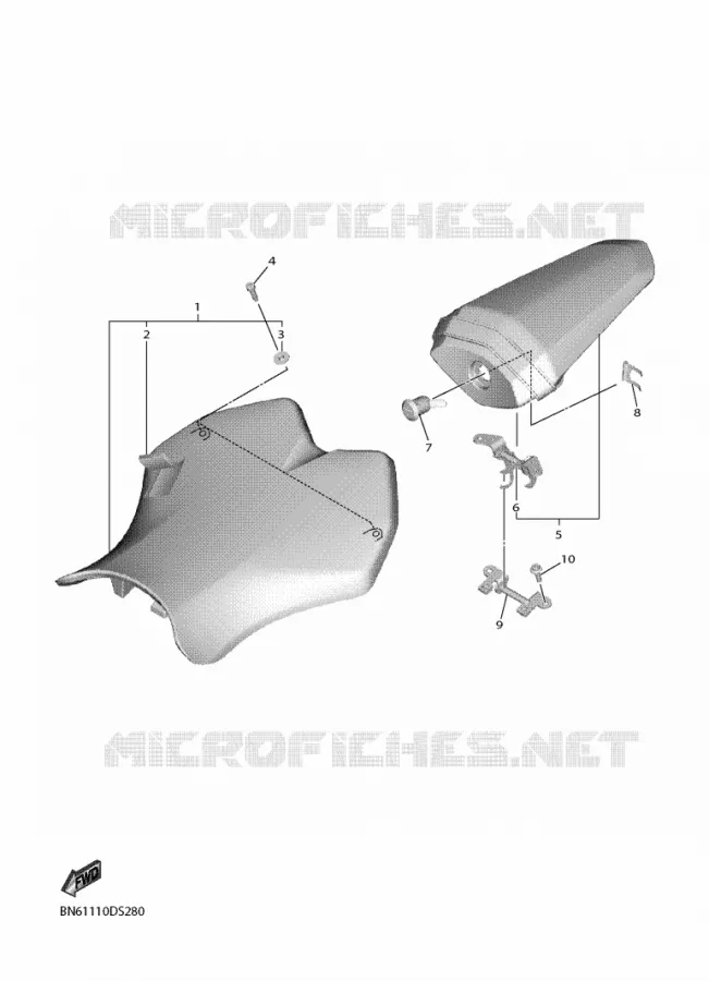 SELLE Yamaha MOTO 600 2018 R6  YZF600