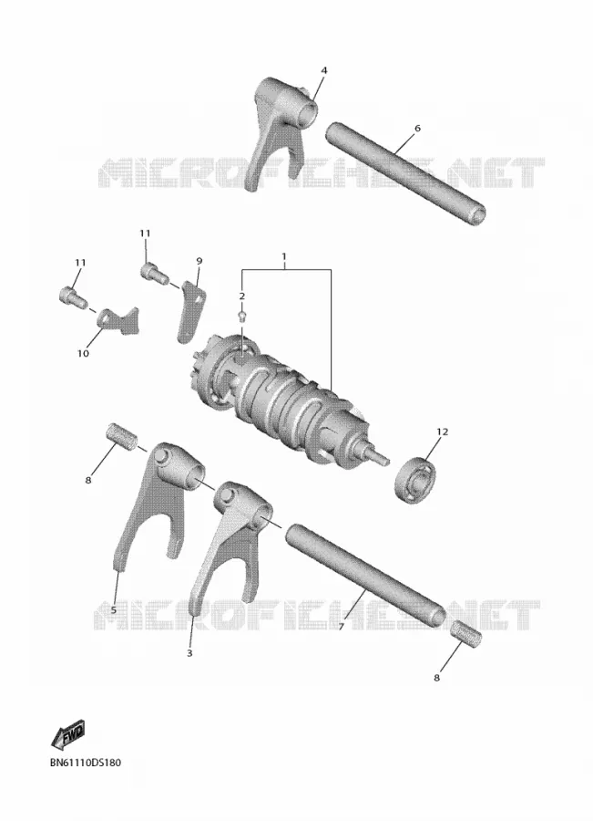 SCHAKELWALS Yamaha MOTO 600 2018 R6  YZF600