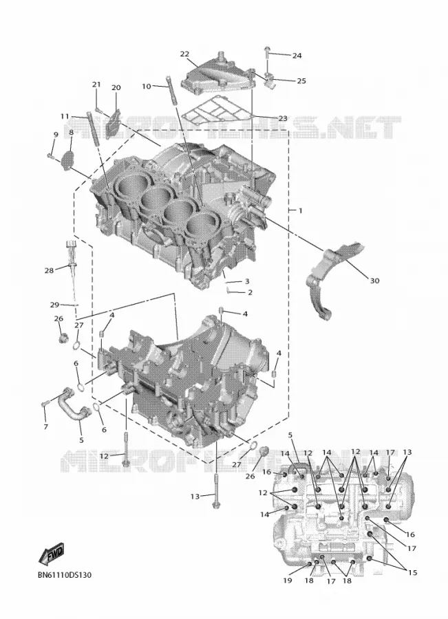 CARTERDELEN Yamaha MOTO 600 2018 R6  YZF600