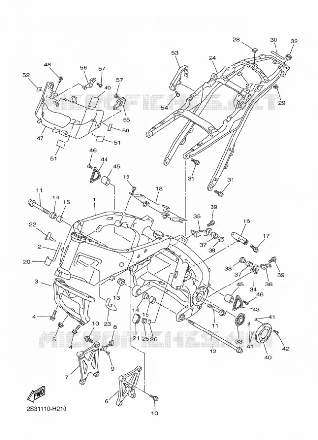 FRAME Yamaha MOTO 1700 2017 VMAX  VMX17H