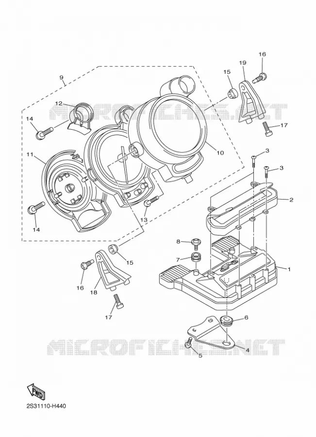 TELLERSET Yamaha MOTO 1700 2017 VMAX  VMX17H