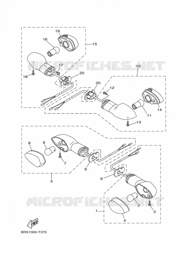 KNIPPERLICHT Yamaha MOTO 300 2018 R3  YZF-R3A