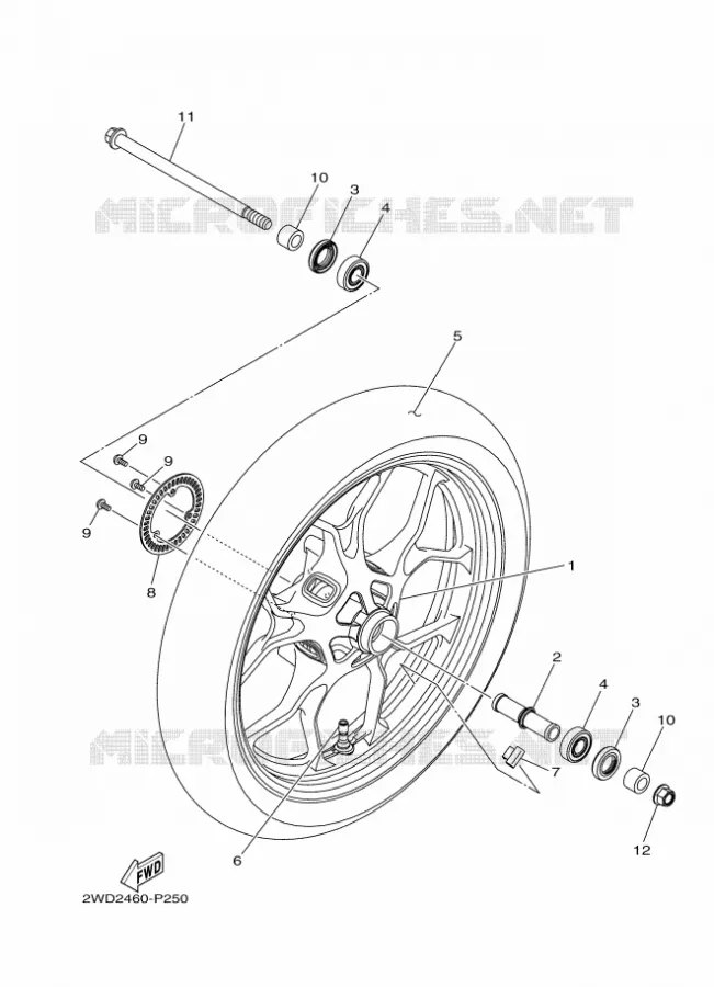 VOORWIEL Yamaha MOTO 300 2018 R3  YZF-R3A
