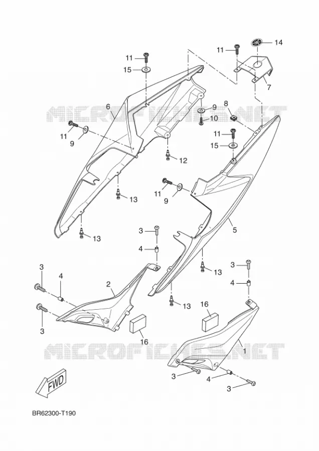 ZIJKUIPDEEL Yamaha MOTO 125 2018 R125  YZF-R125A