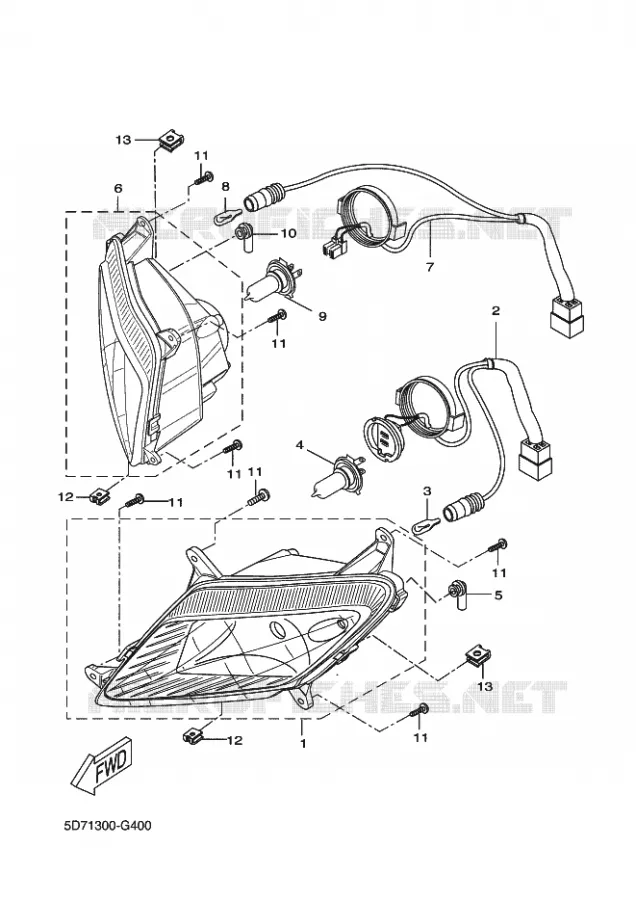 KOPLAMP Yamaha MOTO 125 2018 R125  YZF-R125A