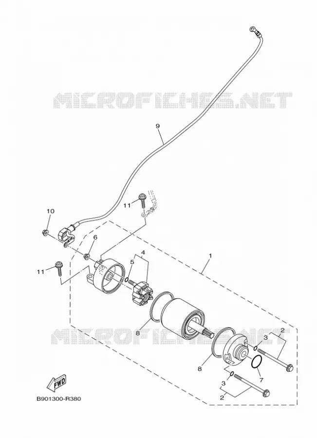 STARTMOTOR Yamaha MOTO 900 2018 MT  MTN850-A