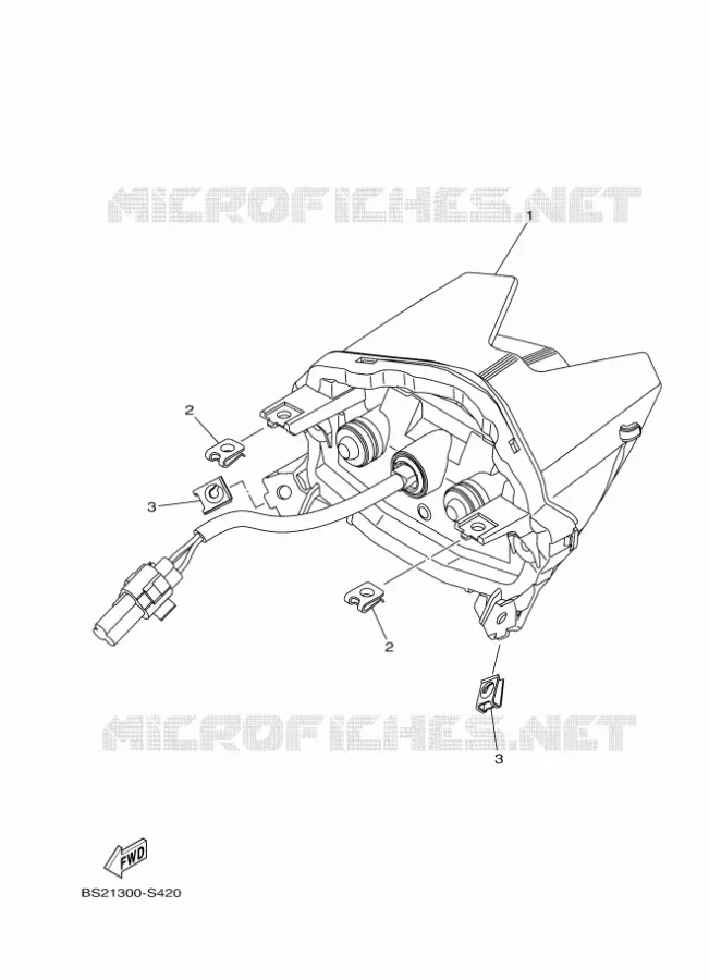 ACHTERLICHT Yamaha MOTO 900 2018 MT  MTN850-A