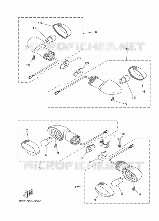 KNIPPERLICHT Yamaha MOTO 900 2018 MT  MTN850-A