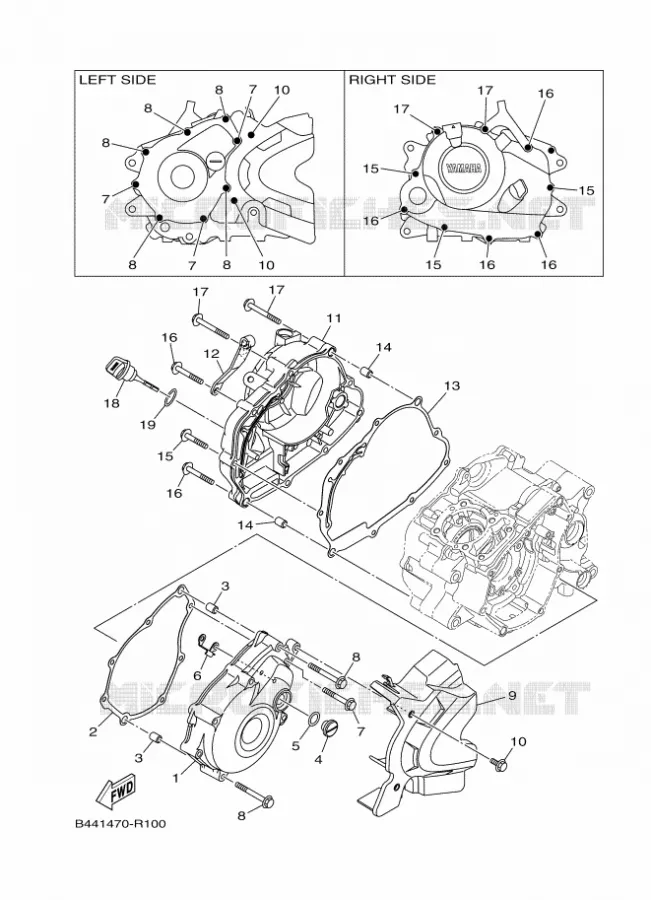 DEKSEL - MOTOR 1 Yamaha MOTO 110 2018 CRUX  YD110D-4