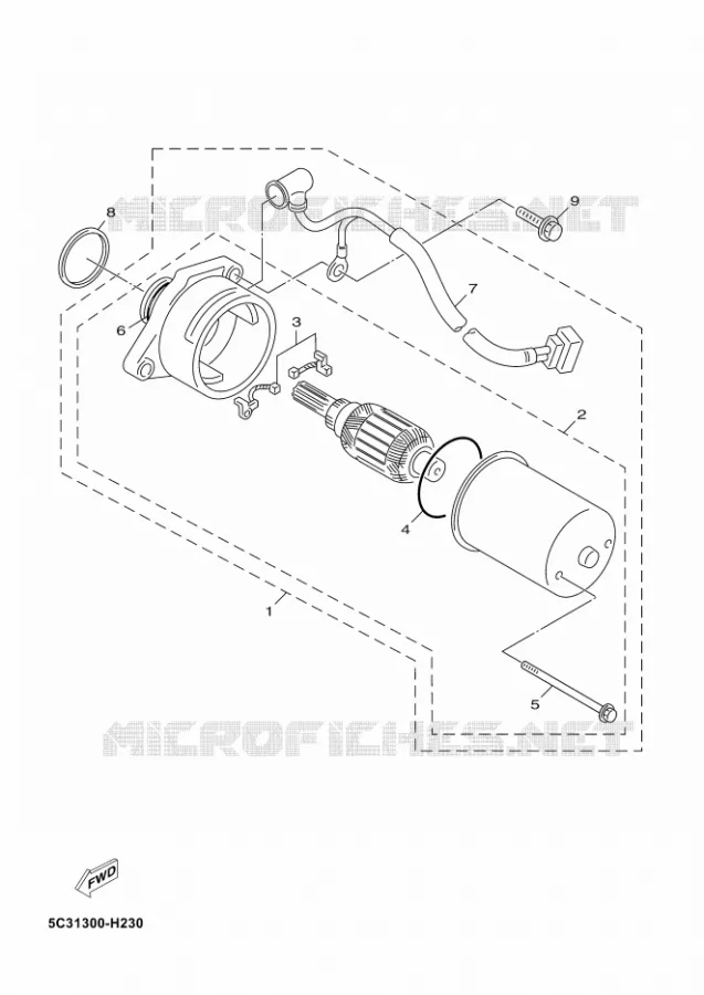 STARTMOTOR Yamaha SCOOTER 50 2018 NEOS 4  YN50F